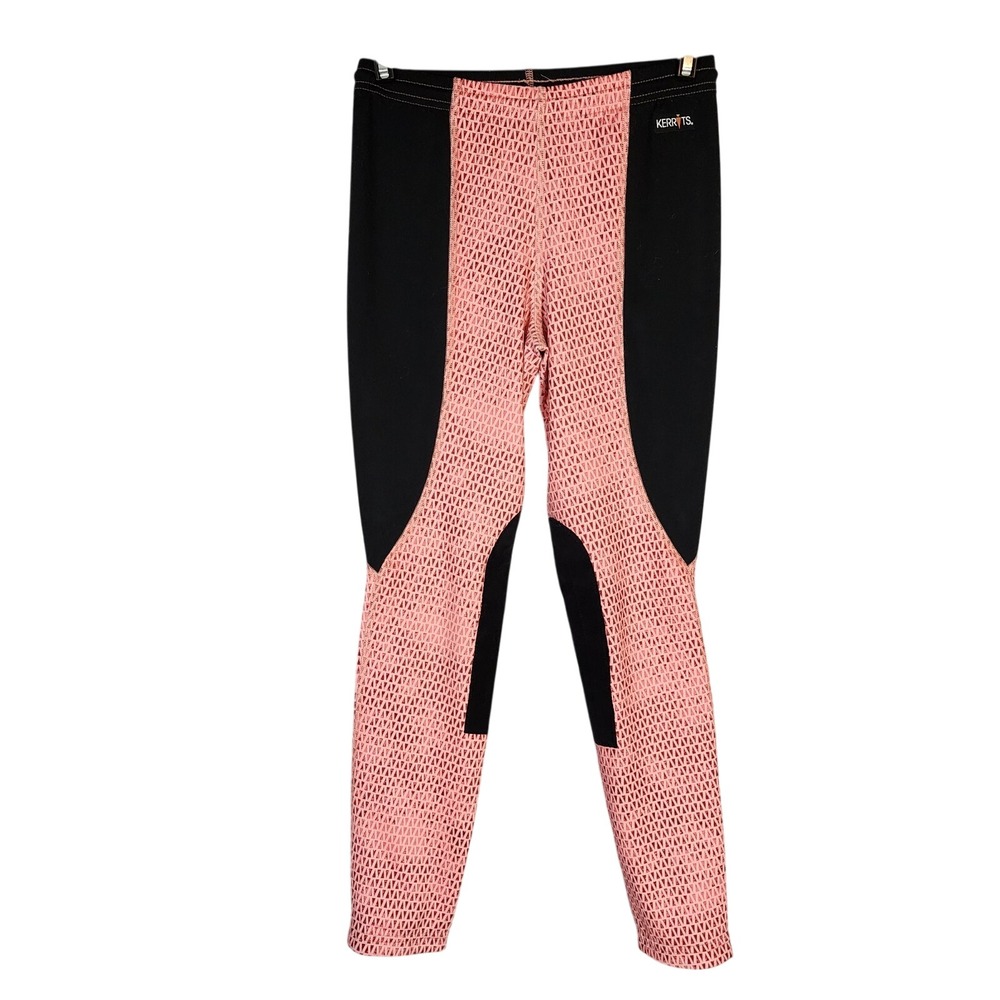 KERRITS Size XL Kids Performance Riding Breeches Tights Claret Carrot Youth Girl